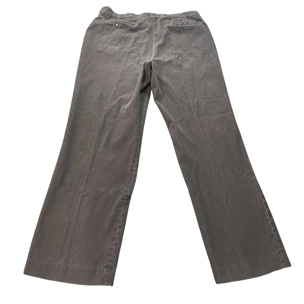 Vintage Gray Corduroy Straight Leg Pants Mens 36x32 (Fits 34x31) Cotton Blend - Picture 3 of 10